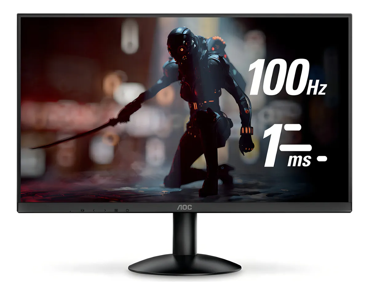 Monitor AOC 24B30HM2 de 23,8 polegadas visto de frente